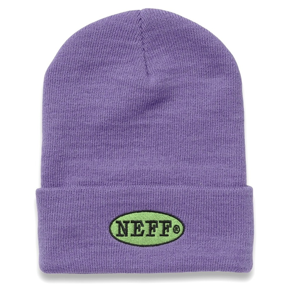 Neff Truckstop Cuff Beanie - NWT Adult One Size Purple / Multi - #44668-E4